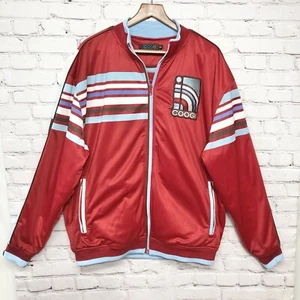 Vtg COOGI Red Blue Reversible Hip Hop Urban Heavy Full Zip Track Jacket Sz 2X - Picture 1 of 11