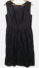 PERRI CUTTEN RSVP Womens Black Sleeveless Basic Classic Midi Dress - Size 12