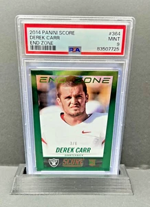 2014 Panini Score Derek Carr zona final lámina verde/6 tarjetas número 364 radiocontrol - Imagen 1 de 2