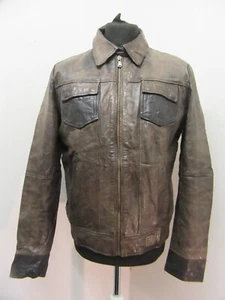 VINTAGE SCOTCH SODA LEDER MOTORRAD BOMBER FLIGHT G-1 JACKE GR M - Bild 1 von 22