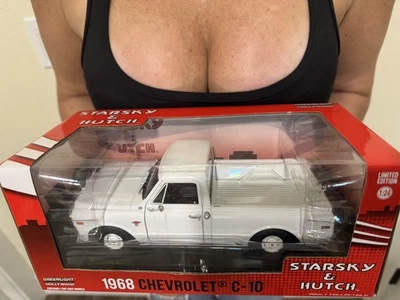 Chevrolet C-10 1968 Greenlight Hollywood Starsky & Hutch 2023 diecast 1/24 blanco Foto 1 de 4