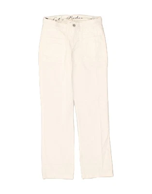 DOLCE & GABBANA Girls Straight Casual Trousers 13-14 Years W26 L27 White BC23 - Image 1 of 4