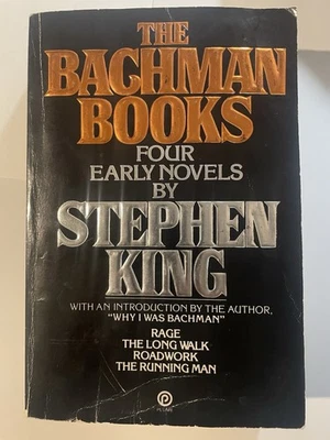 The Bachman Books Four Early Novels Stephen King 1985 PB- RAGE 1st Plume Omnibus - Imagem 1 de 4