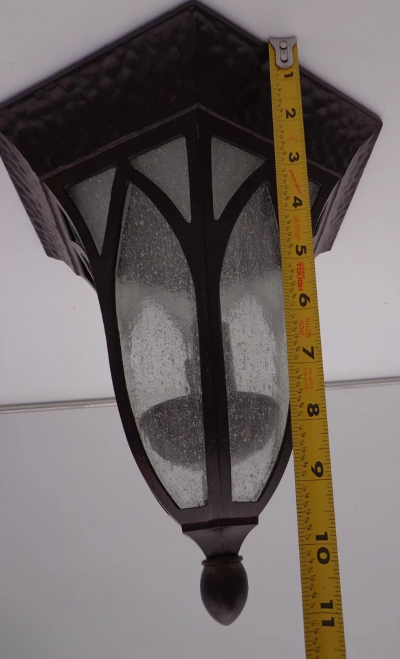 Fuente de diseño Berkshire 2 luces bruñido cobre antiguo montaje empotrado luz Foto 1 de 4