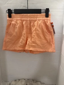 Cat & Jack Shorts Girls Size Medium 8 Peach Elastic Waist - Picture 1 of 10