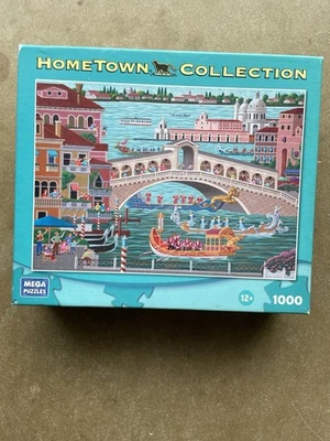 Hometown Collection Venice Boat Parade Puzzle 1000 Pieces - image 1 of 4
