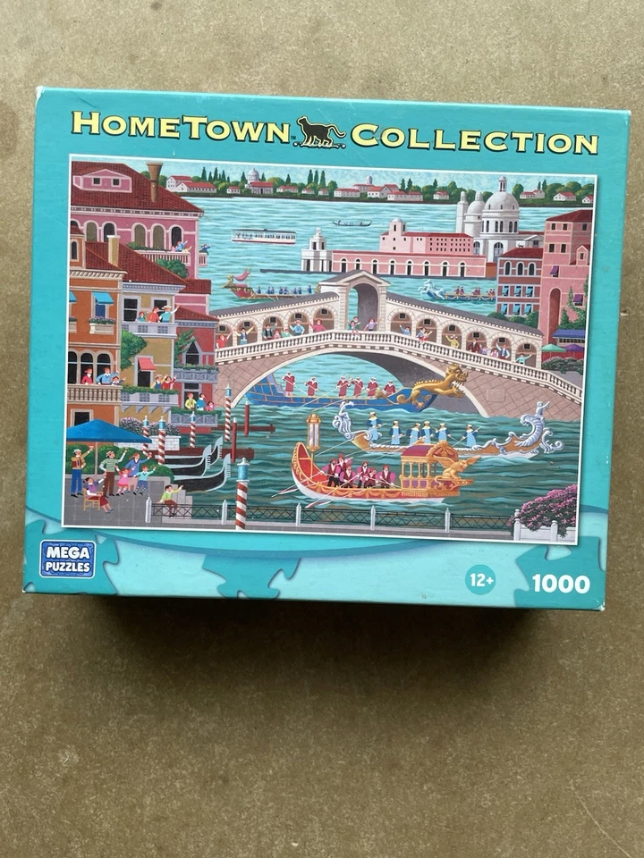 Hometown Collection Venice Boat Parade Puzzle 1000 Pieces - Image 1 of 4