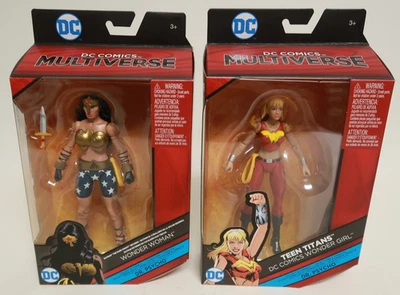 Lote de figuras de acción Teen Titans DC Comics Multiverso Wonder Girl Woman Dr. Psycho Foto 1 de 4