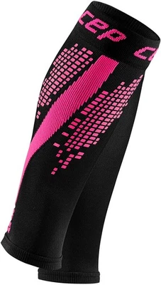 CEP Compression Calf Sleeves Reflective Nighttech Mens - Pink - Size V - Image 1 of 4