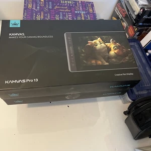 Huion KAMVAS PRO 13 Tavoletta Grafica Disegno-Penna Creativa Display Nuova Scatola Aperta - Foto 1 di 10