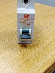FEDERAL ELECTRIC STAB- LOK HCA 50 AMP SINGLE PHASE TYPE C - 10kA MCB BS EN 60898 - Picture 1 of 8