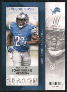 2013 Panini Contenders #60 Reggie Bush Detroit Lions Football Card 35585 - Imagen 1 de 2