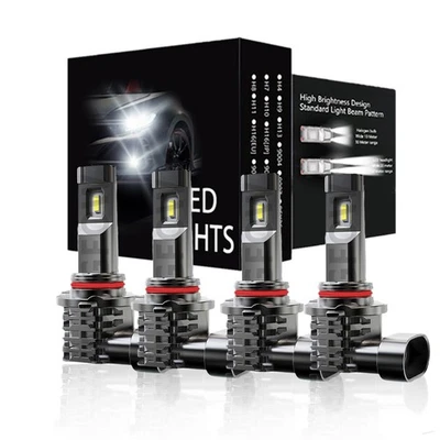 For Jaguar F-Pace Sport Utility 4-Door 2.0L 2017-2020 LED Headlight Hi/Low Bulbs - Image 1 of 4