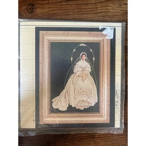 Lavender & Lace I Thee Wed Cross Stitch Pattern LL29 NIP - Picture 1 of 2
