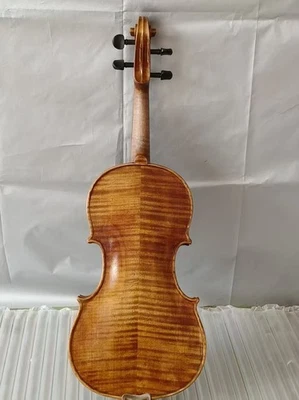 4/4 violin Amati model solid Flamed maple back spruce top hand antique made No6 - Image 1 of 4