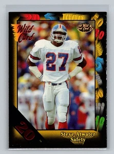 1991 Wild Card #6 Steve Atwater 20 Stripe - Picture 1 of 2