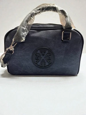 Cartera de mezclilla CXL NUEVA CON ETIQUETAS | Bolso de mano estructurado azul | Cartera elegante estilo diseñador Foto 1 de 4