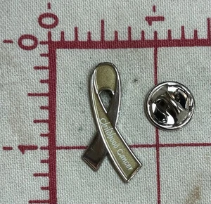 Childhood Cancer Gold Ribbon Advocacy Survivor Pediatric Oncology Tie Lapel Pin - Picture 1 of 2