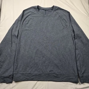 Lululemon Shirt Mens 2XL Blue Performance Crew Neck Long Sleeve - Picture 1 of 7