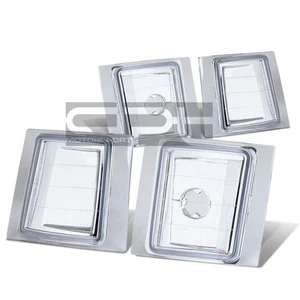 CHROME CRYSTAL CORNER CLEAR REFLECTOR 4-PCS LIGHTS FOR 94-98 CHEVY C10 1500/2500 - Picture 1 of 2