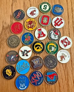 Vintage University Golf Ball Marker - Brass - Non-Magnetic - Retro - Picture 1 of 26
