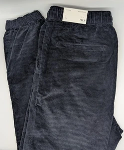 American Eagle Pants Men's size Large Next Level Flex Black Corduroy Jogger NWT - Picture 1 of 10
