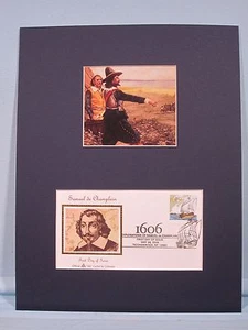 Samuel de Champlain explora América y su portada de primer día - Imagen 1 de 1