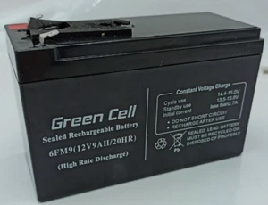 Green Cell Ersatz Akku 12V-9AH Original für 2000VA 1400W UPS09 - Bild 1 von 6