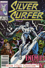 SILVER SURFER  (1987 Series)  (MARVEL) #32 NEWSSTAND Very Fine Comics Book