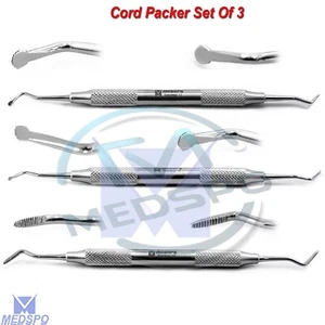 Set Of 3 Dental Cord Packer CSI1 Gingival Cord Retraction Surgical Instruments - Picture 1 of 5