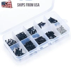 206Pcs/Box Screws Pins Kit Nuts Set For RC Car 1/18 Traxxas TRX4M Crawlers US - Picture 1 of 7