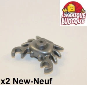 LEGO 2x Animal Krabbe Crab Meer Wasser Zange Silbern / Flat Silber 33121 Neu - Bild 1 von 1