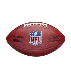 Logo Wilson Football The Duke NFL gioco ufficiale pelle autentico marrone originale - Foto 1 di 8