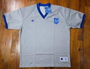 Camiseta deportiva vintage Champion FIBA gris árbitro para hombre talla XL hecha en Italia - Imagen 1 de 16