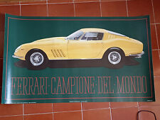 RARO POSTER di HAROLD CLEWORTH 1967 Ferrari 275 GTB 4 COLLECTOR'S ITEM