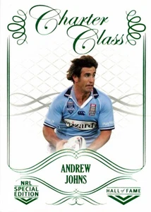 2018 Newcastle Knights NRL Glory Charter Class Hall Of Fame Card - Andrew Johns - Bild 1 von 3