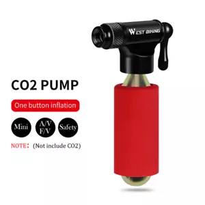 Bomba manual para bicicleta inflador de CO2 MTB bicicleta de carretera neumático bomba tubo Schrader Presta - Imagen 1 de 14