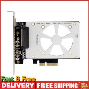 U.2 SFF-8639 To PCI-EX4 Expansion Card 4000MB/s PCI-E GEN3 Support U.2 NVME SSD - Afbeelding 1 van 12