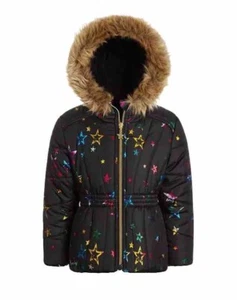 S ROTHSCHILD & CO R 1881 Little Girl Star Foil-Print Quilted Puffer Coat NWT $75 - Picture 1 of 8
