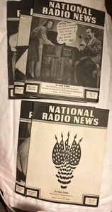 Vintage National Radio News 1943 Vol. 10 Numbers 6 - 10 Lot Of 5 C25 - Picture 1 of 3