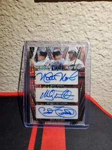 2024 Leaf Metal. Matt Nokes / Cecil Fielder / Mickey Tettleton Triple Auto 1/1 - Picture 1 of 2