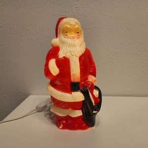 VTG 1968 Empire Blow Mold Santa Claus 13 Inch Lighted Christmas Tabletop Tested - Picture 1 of 9