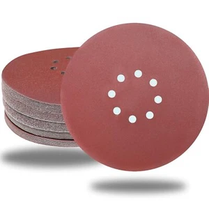 50 PCS 9 Inch 8 Hole 150 Grit Drywall Sanding Discs 9 High Performance Sandpaper - Picture 1 of 7