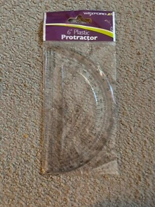 Wexford 6" Kunststoff Winkelmesser Mathematik, Geometrie, Zeichenschulen - Bild 1 von 2
