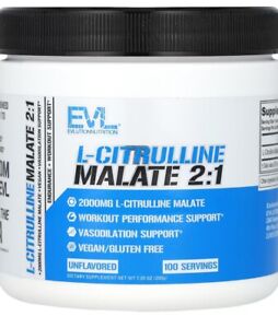 EVLution L-Citrulline Malate 2:1 Powder Endurance/Strength/Vascular