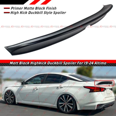FOR 2019-25 NISSAN ALTIMA MATT BLACK JDM V2 HIGHKICK DUCKBILL TRUNK SPOILER WING Foto 1 de 4