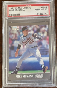 1991 Fleer Ultra Update Mike Mussina - Rookie Rc - Hof - Psa 10