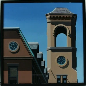 Günther J. Herrmann Florence Mill Fotorealismus Ölgemälde signiert datiert 1990 - Picture 1 of 7