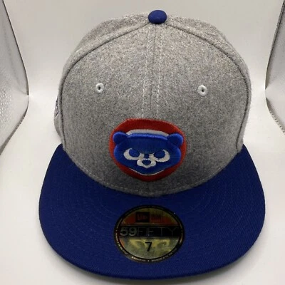 New Era 59FIFTY Chicago Cubs 1990 Juego de Estrellas Gris/Azul Sombrero Ajustado Talla 7 Nuevo Foto 1 de 4
