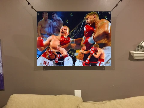 32x22 Arturo Gatti Mickey Ward vinyl POSTER boxing Mike Tyson Canelo Alvarez GGG Cover